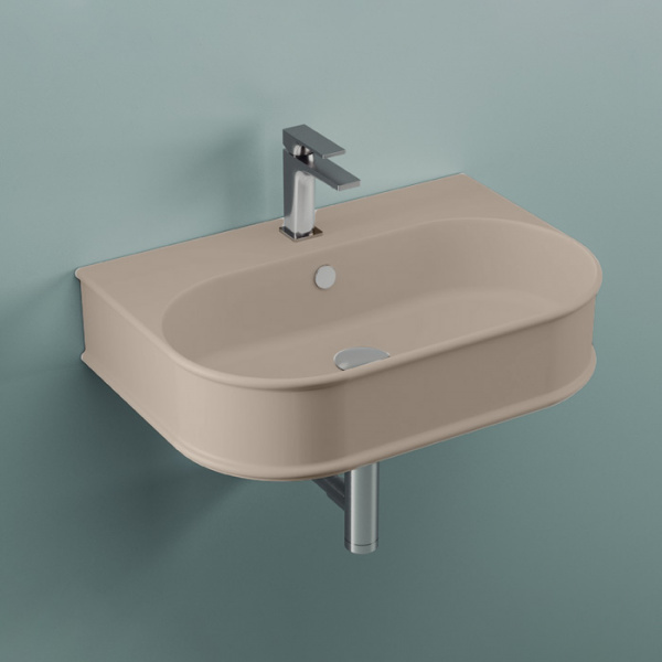 Artceram Atelier Раковина 65х45х15 см, 1 отв., подвесная, перелив, цвет: matera