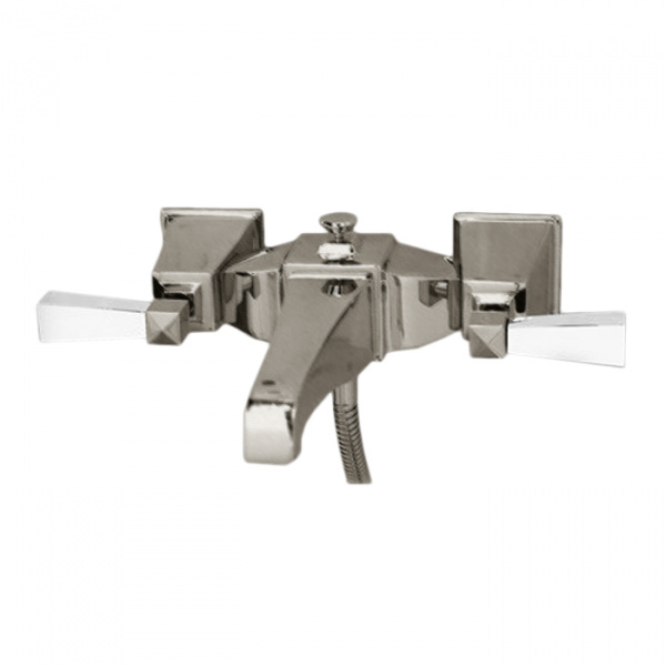 Devon&Devon Vip Time Смеситель для ванны, цвет: никель сатинированный/белый хрусталь