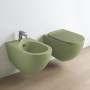 Artceram FILE 2.0 Унитаз подвесной 53х37см, безободковый, с крепежом, цвет: verde salvia
