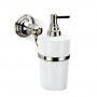 Decor Walther Classic WSP Дозатор для мыла, подвесной, фарфор, цвет: никель полированный
