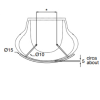 AZZURRA CLAS Держатель полотенца 65-75 см с креплением, цвет хром