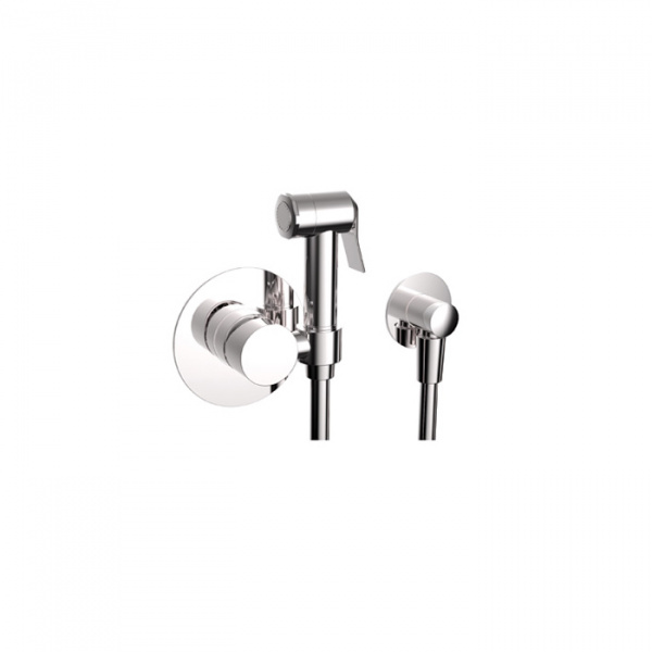 Carimali Встраиваемый смеситель с гигиеническим душем, цвет: хром