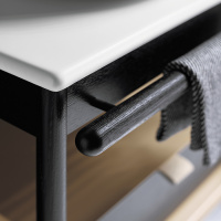 Burgbad Mya Комплект напольной мебели 120x50x79 см, цвет: дуб черный/белый