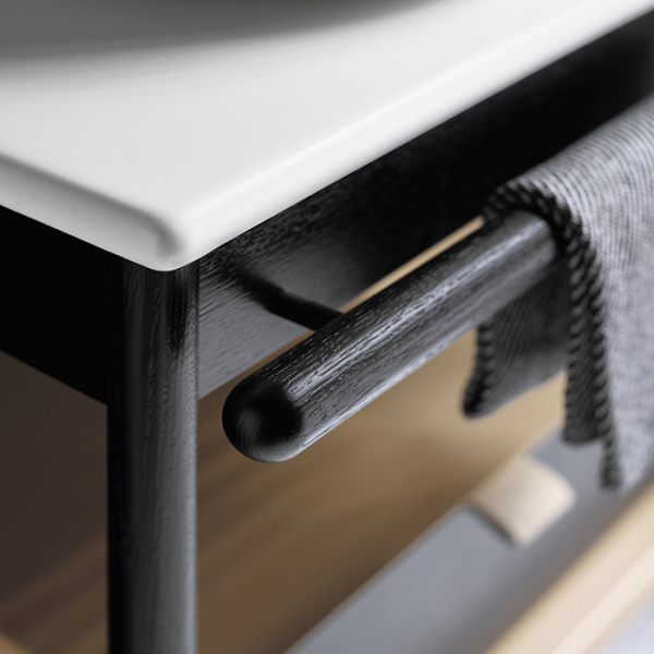 Burgbad Mya Комплект напольной мебели 120x50x79 см, цвет: дуб черный/белый