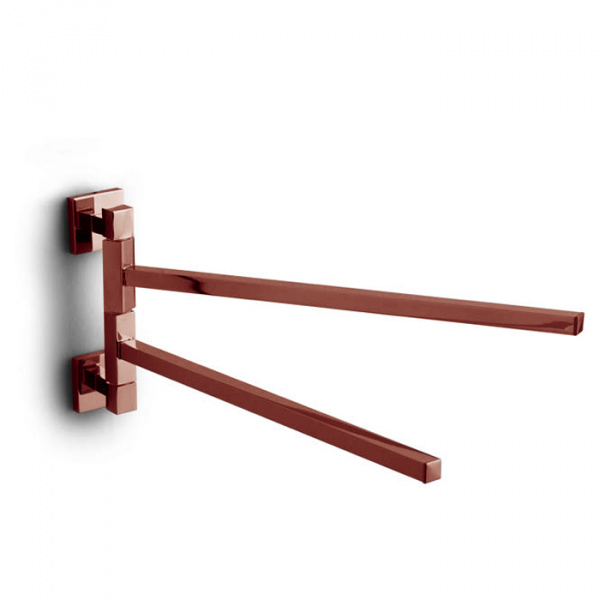 Bertocci Settecento Полотенцедержатель двойной 37 см, подвесной, цвет: розовое золото