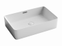 Умывальник чаша накладная прямоугольная со сливом переливом Element 600*380*140мм Ceramica Nova белый CN5025