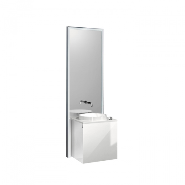 EMCO Touch 450 slim Комплект мебели с дверцей левый, цвет: черный/optiwhite