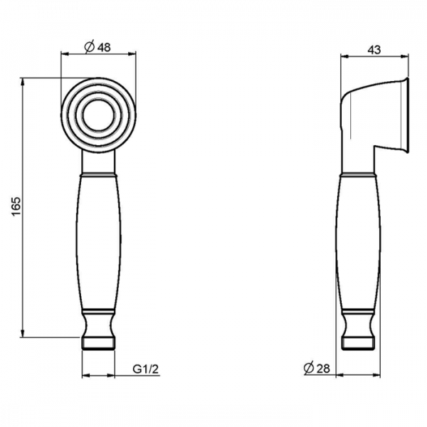 Carlo Frattini Wellness Ручной душ F2049CR, цвет: хром