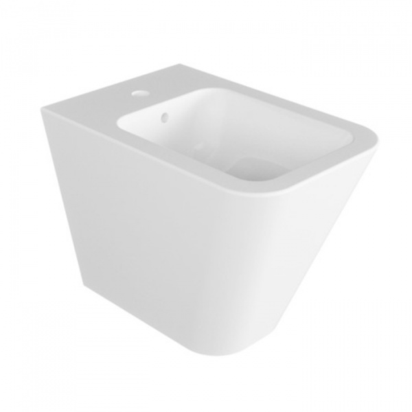 Azzurra Build Биде напольное 55х36х42 см. с 1 отв. под смеситель , с крепежами, цвет: белый