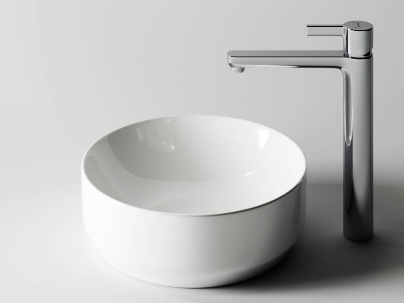 Умывальник чаша накладная круглая Element 355*355*125мм Ceramica Nova белый CN6005