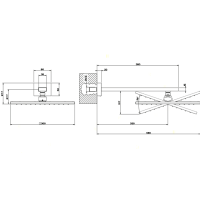 Gessi Rettangolo Верхний душ для настенного крепления 300x300мм, цвет: хром