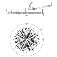 BOSSINI DREAM-OKI  Верхний душ Ø 370 мм, цвет: хром