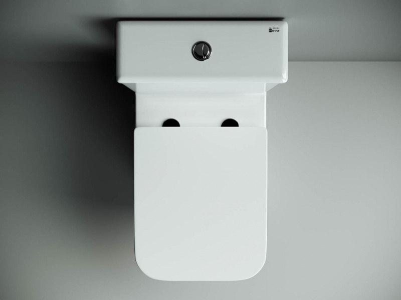 Напольный пристенный унитаз Cubic Ceramica Nova белый CN1803