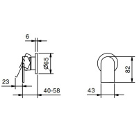 Fantini Mare Смеситель для душа, встраиваемый, цвет: хром