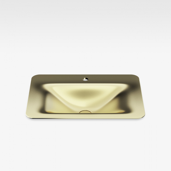 Armani Roca Baia Раковина 66x47 см, 1 отв., встраиваемая сверху, цвет: matt gold