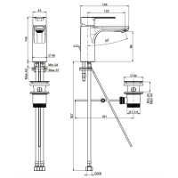 Carlo Frattini Mast Смеситель на раковину, цвет: хром
