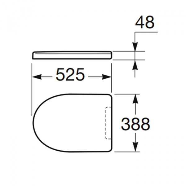 Armani Roca Island Сиденье для биде, микролифт, лакированное, цвет: off-white