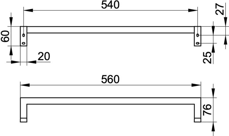 Полотенцедержатель Keuco Edition 90 19101010600 56 см