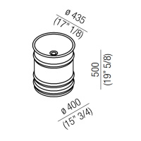Agape Vieques Раковина 43.5x50 см, без отв., круглая, цвет: белый