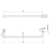 Ручка для дверцы матовая сталь Bongio Time 2020, цвет: матовая сталь