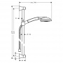 Hansgrohe Raindance Classic 100 AIR 3 jet/Unica Classic Душевой гарнитур 65см, цвет: хром