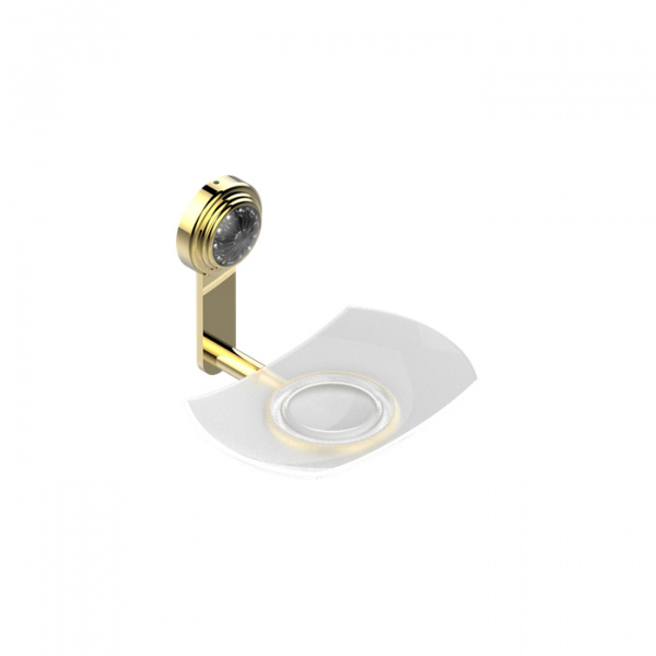 THG Dahlia Мыльница подвесная, цвет: золото