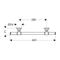 Axor Montreux Поручень подвесной, цвет: хром