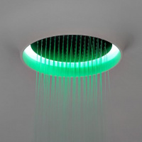 Antonio Lupi Meteo Встраиваемый верхний душ, 62х62см, c LED подсветкой, цвет: нержавеющая сталь/белый