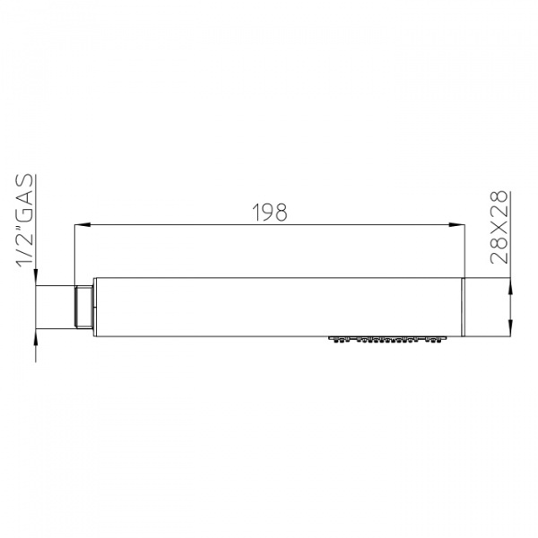 Bossini Zen Ручной душ, цвет: черный матовый