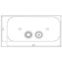 Nicolazzi Complementi Клавиша смыва, цвет: золото