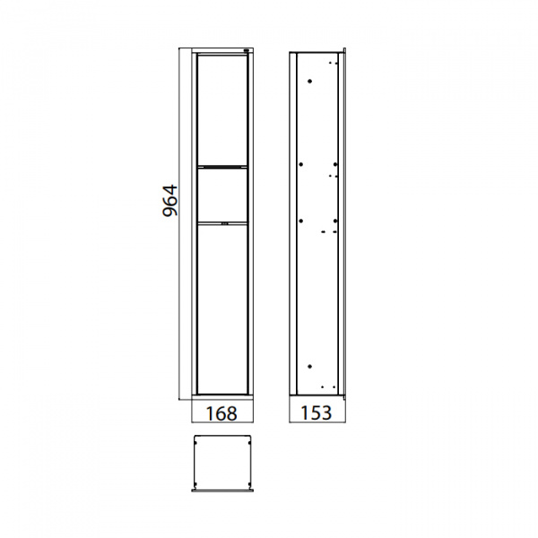 EMCO Asis 150 Модуль для унитаза встраиваемый, корзина для мусора, Держатель бумаги, ершик, цвет: хром/черный