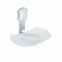 THG Infini white porcelain Мыльница стеклянная, подвесная, цвет: хром