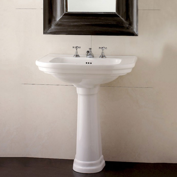 Devon&Devon Classica Раковина 70х52 см, 1 отв., на пьедестале, цвет: белый