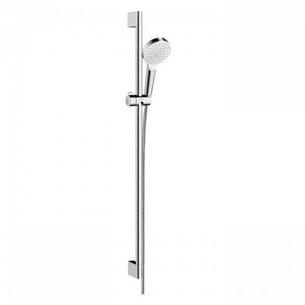 Hansgrohe Crometta Vario Unica Душевой набор: штанга 900mm, ручной душ, 1jet (Rain), шланг, цвет: белый/хром