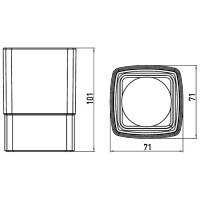 Emco Loft Стакан настольный, цвет: emco-steel/хрусталь