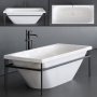 Ванна акриловая Duravit (Дуравит), 160х80 прямоугольная, Отдельностоящая