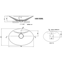 Gessi Cono Раковина 73.9x49.5х15 см, 1 отв., цвет: матовый белый