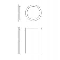 Decor Walther DW 105 Корзина для бумаги 20xh21см, напольная, цвет: сталь полированная