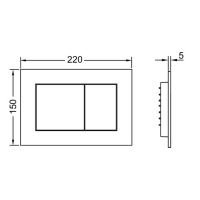 TECEbase Система инсталляции для унитазов 4 в 1 с кнопкой смыва черный глянцевый, крепежом и звукоизоляцией