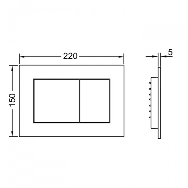 TECEbase Система инсталляции для унитазов 4 в 1 с кнопкой смыва черный глянцевый, крепежом и звукоизоляцией