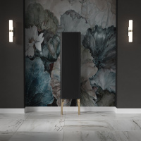 Kerasan Waldorf Колонна подвесная 40х35х129 см, с дверкой, петли справа DX, цвет: Nero matt НОЖКИ НА ВЫБОР