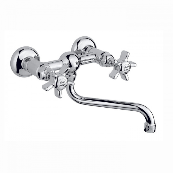 Nicolazzi Dames Anglaises Смеситель настенный для раковины с 2мя ручками, цвет: хром