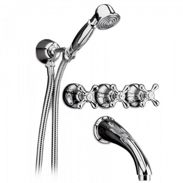 Смеситель для ванны Bongio Axel, цвет: хром