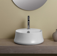 SIMAS Sharp Раковина 42 см, 1 отв., цвет: белый