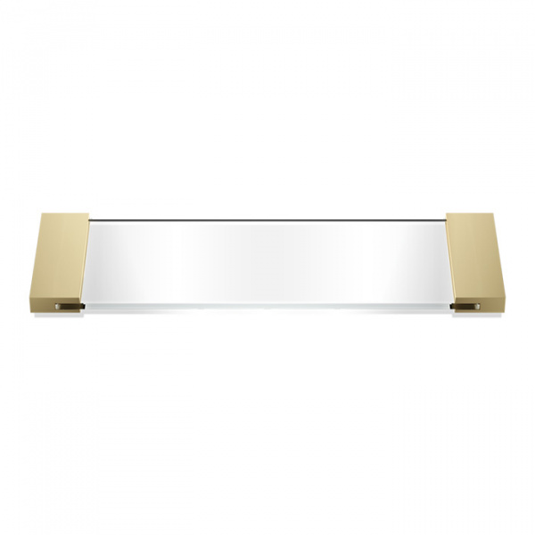 Decor Walther Classic Tab 34 Лоток универсальный 34x12см, прозрачное стекло, настольный, цвет: золото матовое