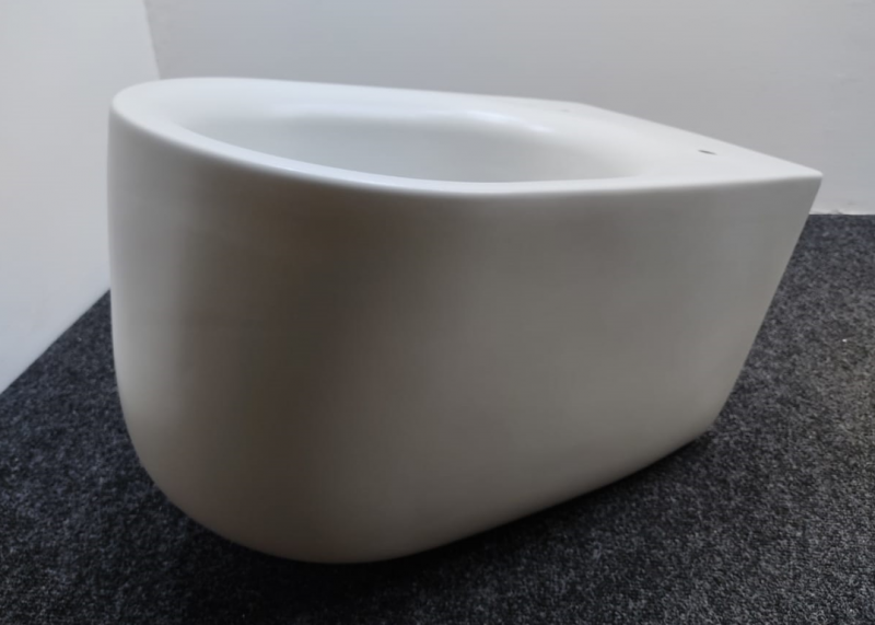 Kerasan Nolita Унитаз безободковый подвесной 55х35 см, с креплениями WB9N, цвет: Светло серый