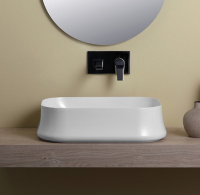 SIMAS Sharp Раковина 60х42 см, без отв., цвет: белый