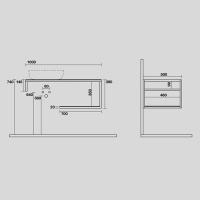 Kerasan Louise Металлическая структура для раковины 100см, подвесная, с полкой, с 1 отв., с полотенцедержателем, цвет: белый матовый