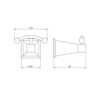 Nicolazzi Vincent Крючок подвесной, цвет: хром