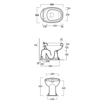 SIMAS Arcade Унитаз напольный, выпуск в пол, 36,5х55см, цвет: белый, СИДЕНЬЕ НА ВЫБОР